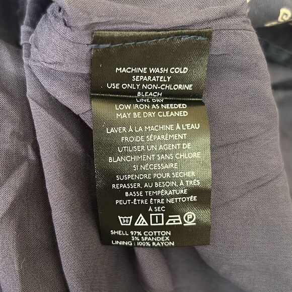 NWOT Free People Beasley Floral Drop Waist Babydoll Mini Dress Navy Combo Sz XL - Picture 15 of 15